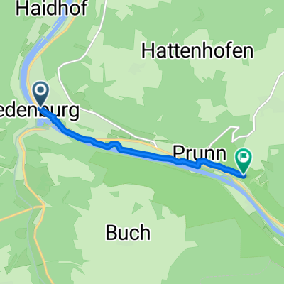 Route zu Burg Prunn