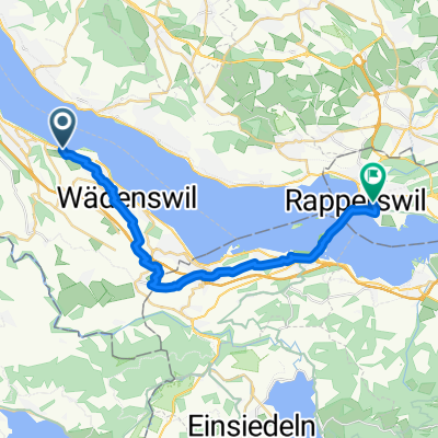 Seeweg, Au ZH nach Säntisstrasse, Rapperswil SG