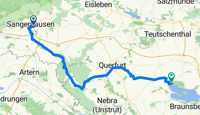 Schloßberge, Sangerhausen nach Wasserwerk, Mücheln (Geiseltal)