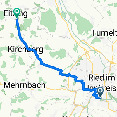 Bahnhofstraße, Ried im Innkreis nach Eitzinger Platz, Eitzing