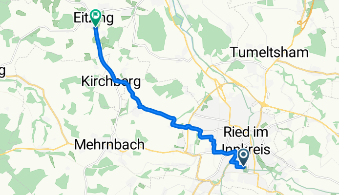 Bahnhofstraße, Ried im Innkreis nach Eitzinger Platz, Eitzing