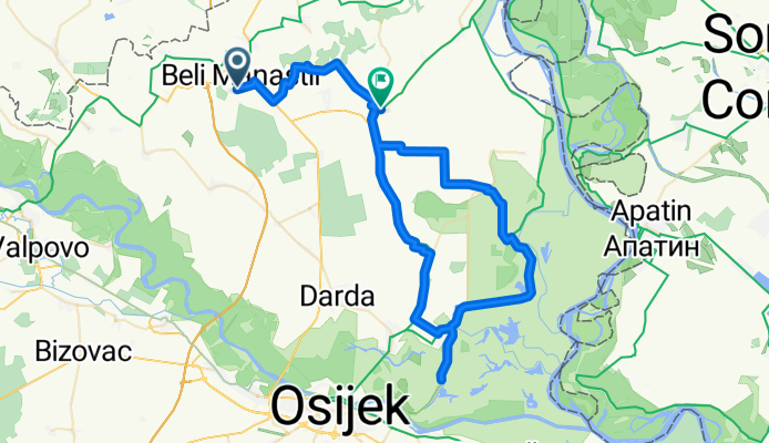 From Beli Manastir to Kneževi Vinogradi