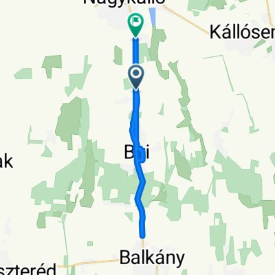 4102-es mellékút, Biri - Mezőgép utca, Nagykálló