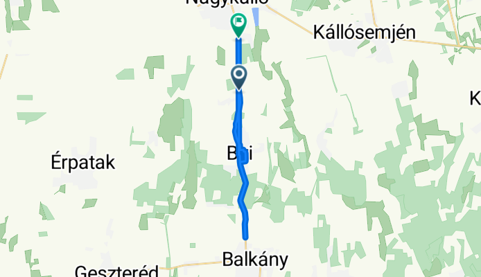 4102-es mellékút, Biri - Mezőgép utca, Nagykálló