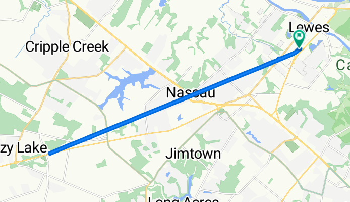 Georgetown-Lewes Trail, Lewes to US-9, Lewes