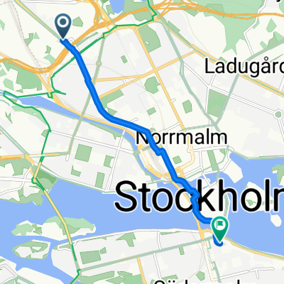 Solnavägen, Solna to Katarinavägen, Stockholm