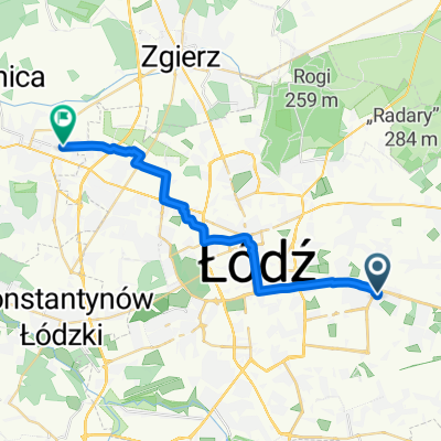 A Sacharowa, Łódź do I Solarza, Aleksandrów Łódzki
