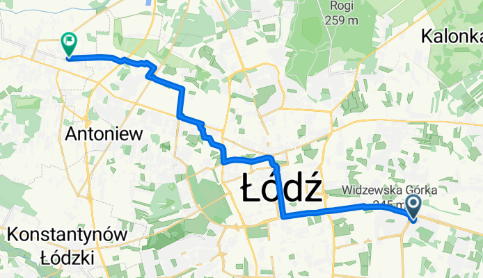 A Sacharowa, Łódź do I Solarza, Aleksandrów Łódzki