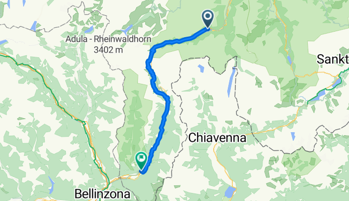 Poststrasse to Via Cantonale