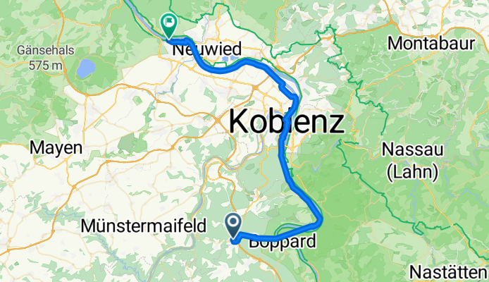 De Bergstraße a Konrad-Adenauer-Allee