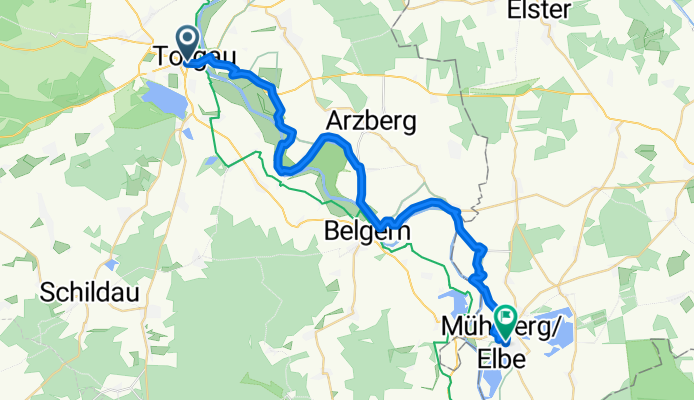 Von Torgau bis Mühlberg/Elbe