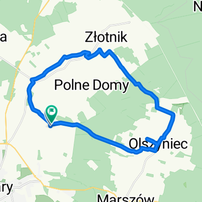 Route in Gmina Żary