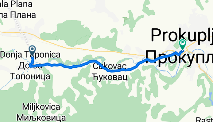 415, Prokuplje to Trg topličkih junaka, Prokuplje