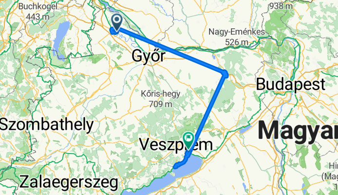 Útvonal ide: Balatonfűzfői elágazás
