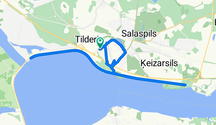 Nometņu iela, Salaspils до Nometņu iela, Salaspils