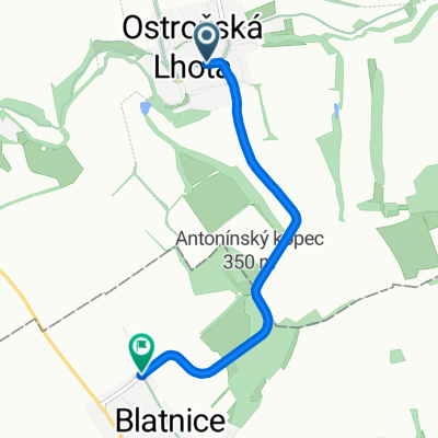 Ostrožská Lhota, Ostrožská Lhota do Blatnice pod Svatým Antonínkem, Blatnice pod Svatým Antonínkem