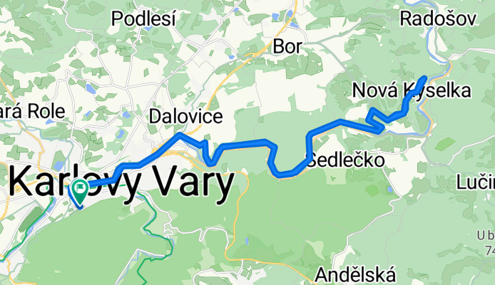 Šumavská, Карлові Вари до Šumavská, Карлові Вари