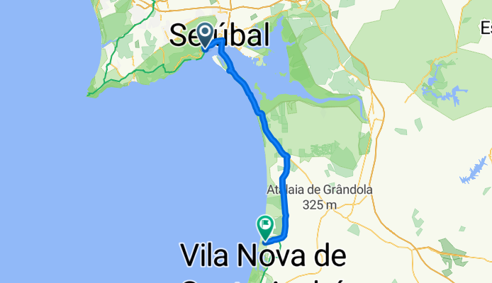 Ecoparque Outão) to Camping Melides