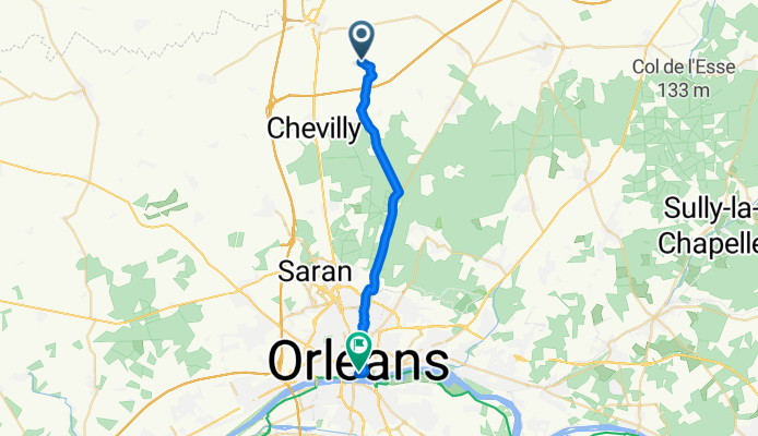 D 106, Bucy-le-Roi to Place de la Loire, Orléans