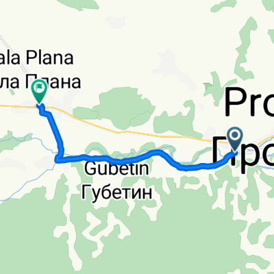 Gornja Draganja, Prokuplje to Улица Дреновац, Prokuplje