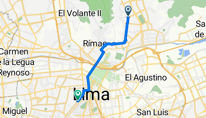 De Jirón las Verdolagas a Avenida Brasil
