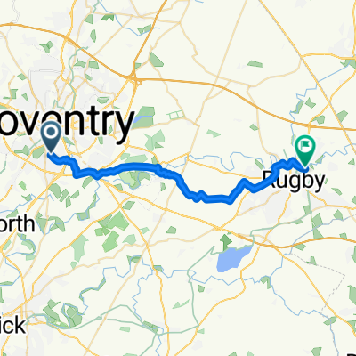 Dillotford Avenue, Coventry to Mill Road, Rugby