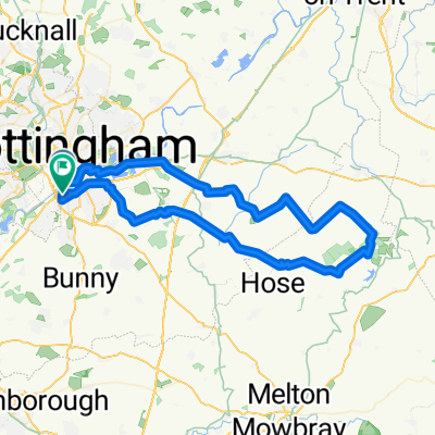 Route in Nottingham