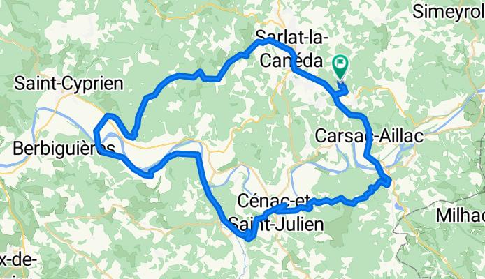 Sarladais et châteaux de la Dordogne à vélo