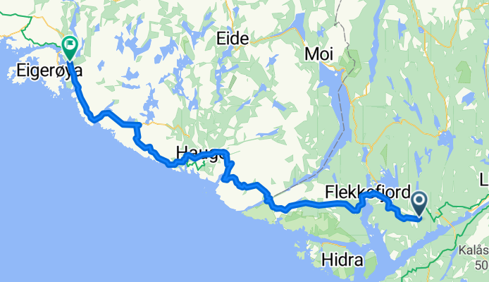 Fosseland, Feda to Aarstadgaten, Egersund