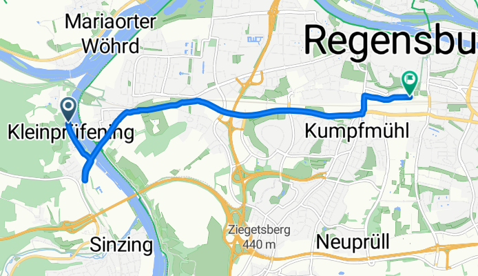 Mariaorter Straße nach Bahnhofstraße