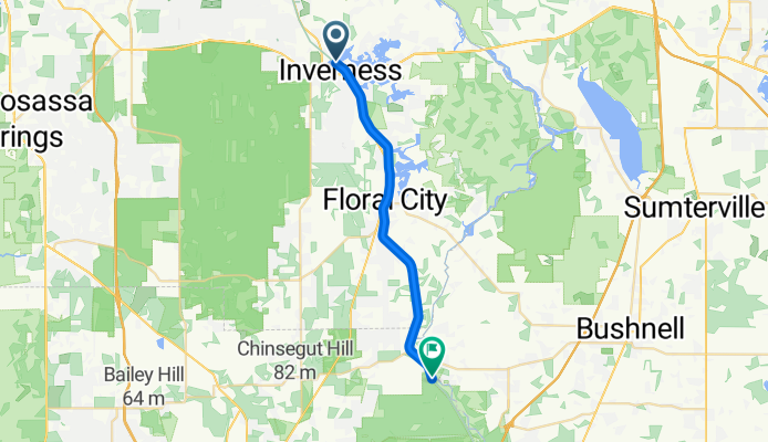 Withlacoochee State Trail, Inverness to Withlacoochee State Trail, Nobleton