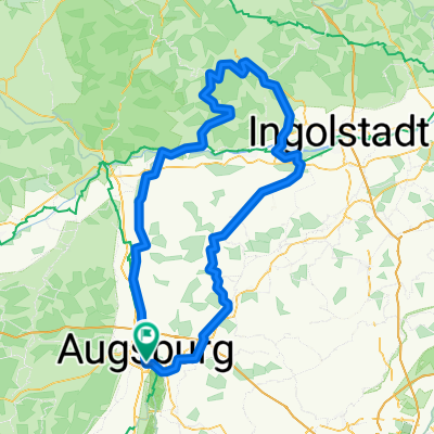 Route in Augsburg