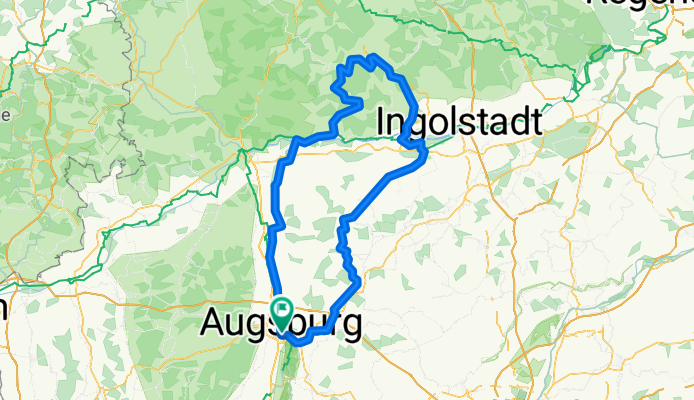 Route in Augsburg