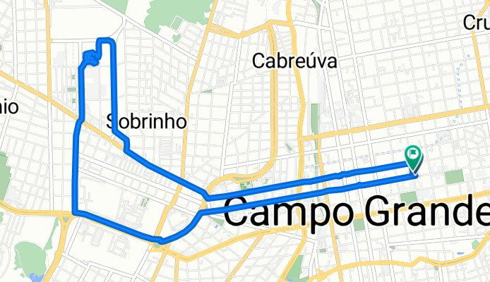 Rua José Antônio, Campo Grande a Rua Dom Aquino, Campo Grande