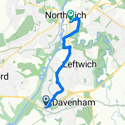 Hill Top Grange, Northwich to London Road, Northwich