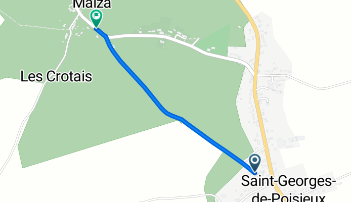 De Route de Saint-Amand à Le Bourg