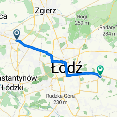 Łomnik, Aleksandrów Łódzki do A Sacharowa, Łódź