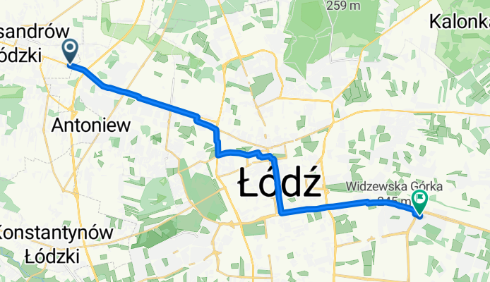 Łomnik, Aleksandrów Łódzki do A Sacharowa, Łódź