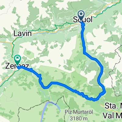 Chantröven, Scuol to Via Suot, Zernez