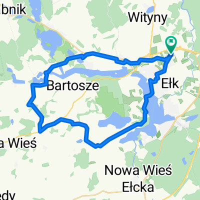 Gen Bora-Komorowskiego, Ełk do Gen Bora-Komorowskiego, Ełk