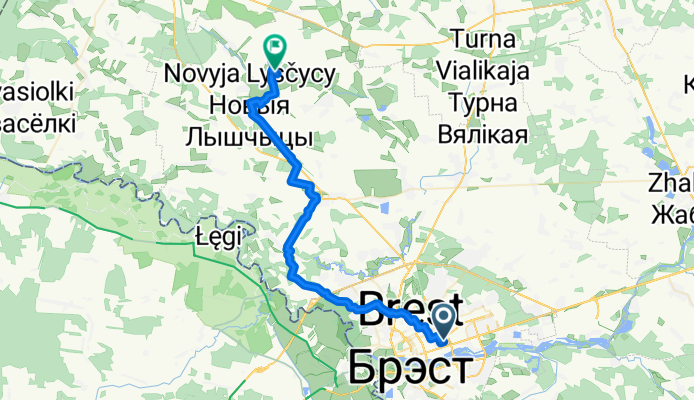 Вольная улица, Брест до Лыщицкий