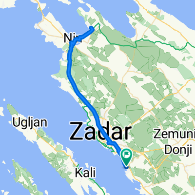 Ulica 4. Brigade Hrvatske Vojske, Bibinje to Ulica 4. Brigade Hrvatske Vojske, Bibinje