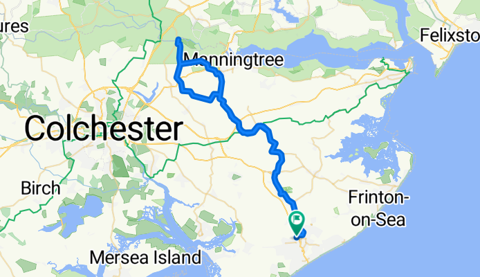 clacton to Dedham and back