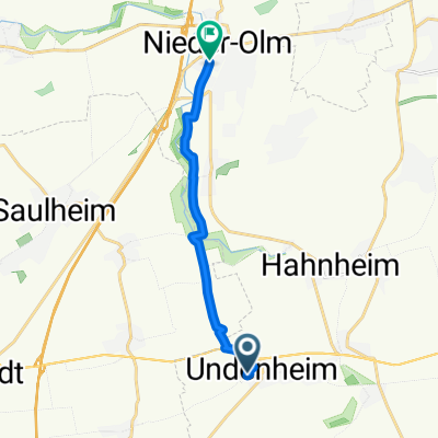 Am Eisweiher, Undenheim nach Pariser Straße, Nieder-Olm