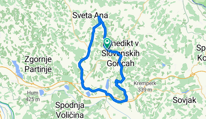 Benediški Vrh to Benediški Vrh