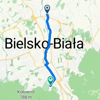 Jacka Odrowąża, Bielsko-Biała do Czołgistów, Bielsko-Biała