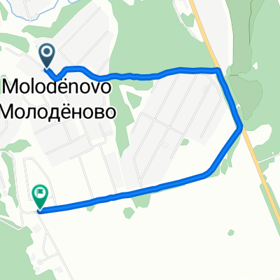 Деревня Молоденово, деревня Молоденово до Успенский Лес Кп улица, Одинцовский район