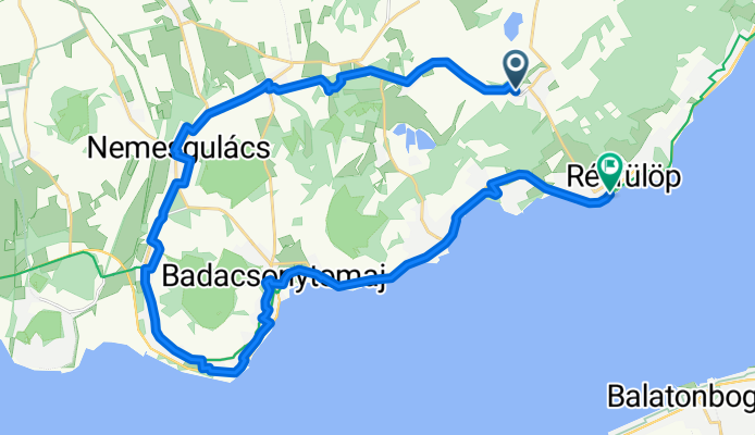 Kővágóörs-Badacsonytördemic-Révfülöp