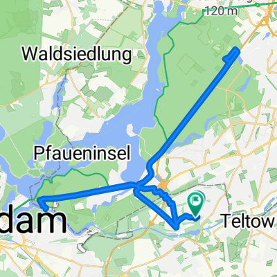 Arnold-Schönberg-Ring, Kleinmachnow nach Arnold-Schönberg-Ring, Kleinmachnow