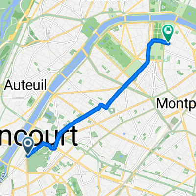 Rue Camille Desmoulins, Issy-les-Moulineaux à Rue de Bourgogne, Paris
